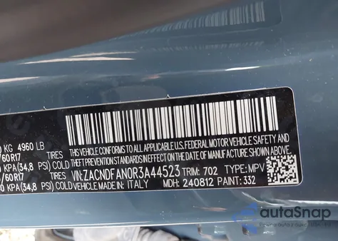 2024 Dodge Hornet Gt Awd z USA, uszkodzony, nr VIN ZACNDFAN0R3A44523